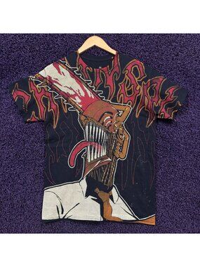 Chainsaw Man Denji Pochita All Over Graphic T-Shirt Size Medium